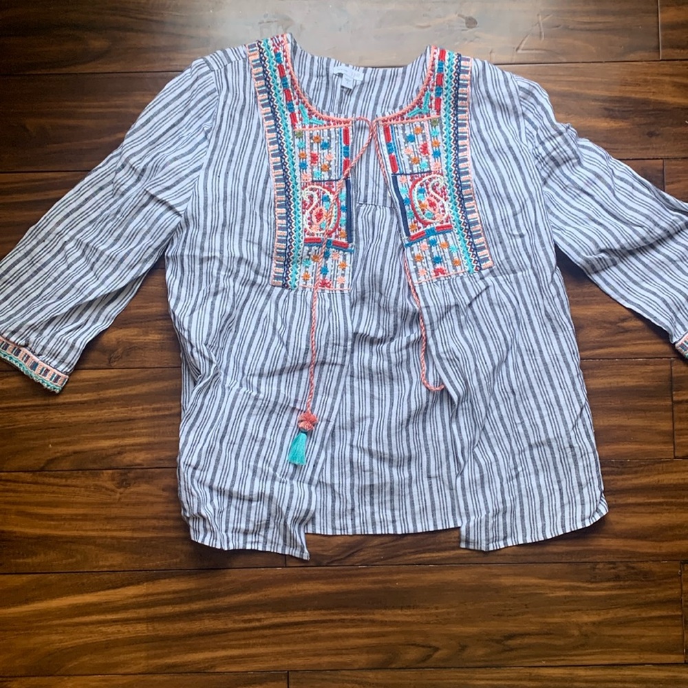 J Jill Love Linen over shirt